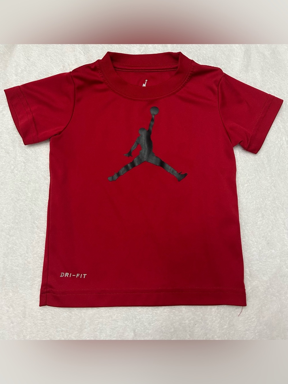 Nike Kids 2T Red Short Sleeve Dri-FIT Basketball Air Jordan Logo Tee